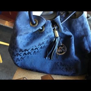 Michael Kors navy blue handbag